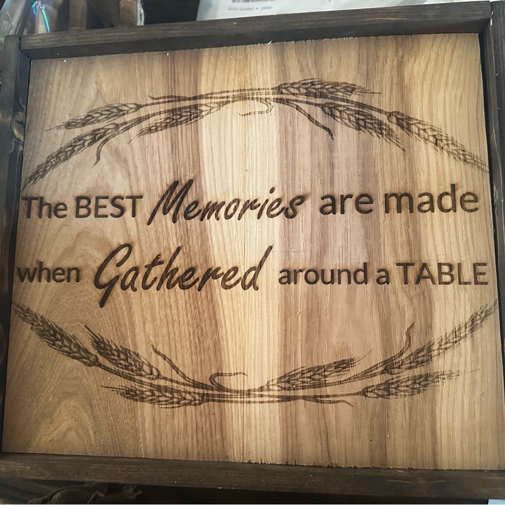 Handmade Wooden sign with Inspirational Quote